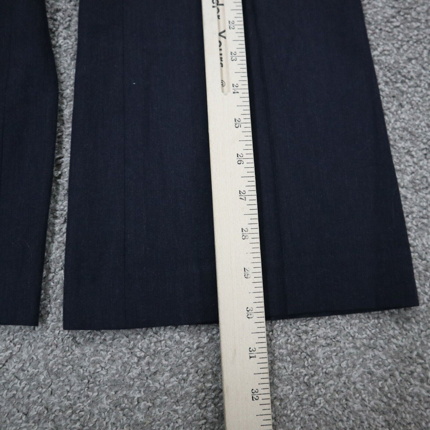 Ann Taylor Loft Mens Pants Wide Leg Dress Pant Mid Rise Pockets Black Size 2
