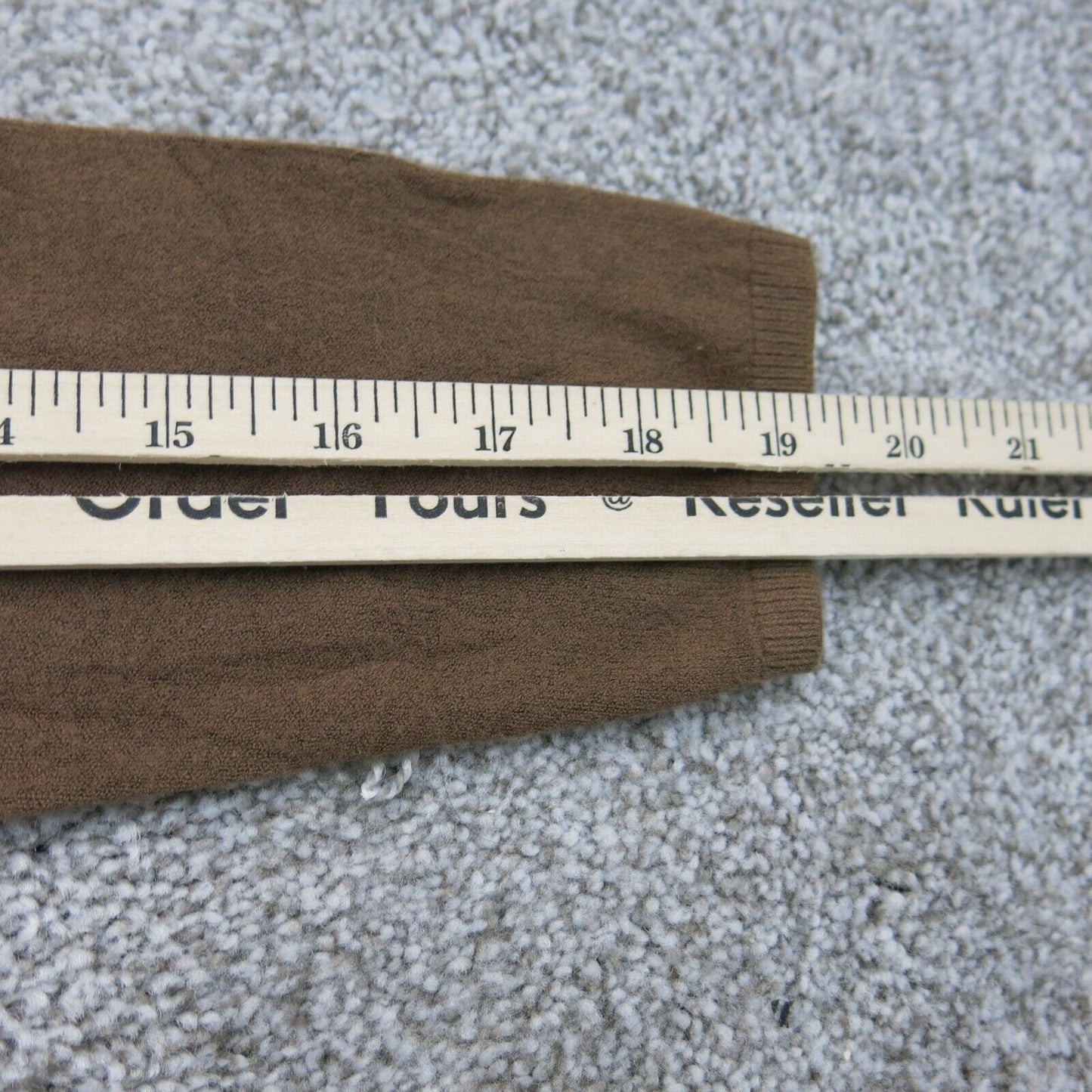 Talbots Women Pullover Knitted Sweater Boat Neck Long Sleeves Brown Size Medium