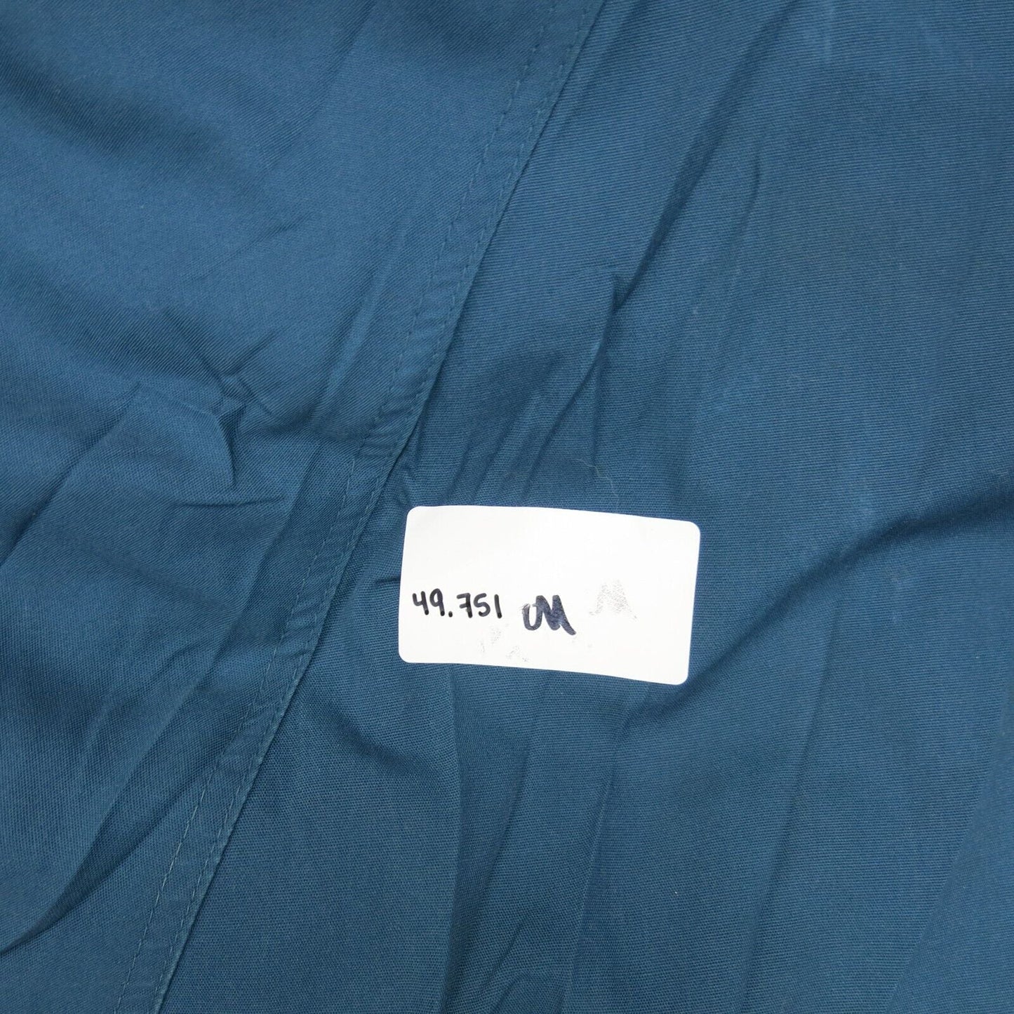 London Fog Mens Windbreaker Jacket Front Button Mock Neck Pockets Blue Size 42R