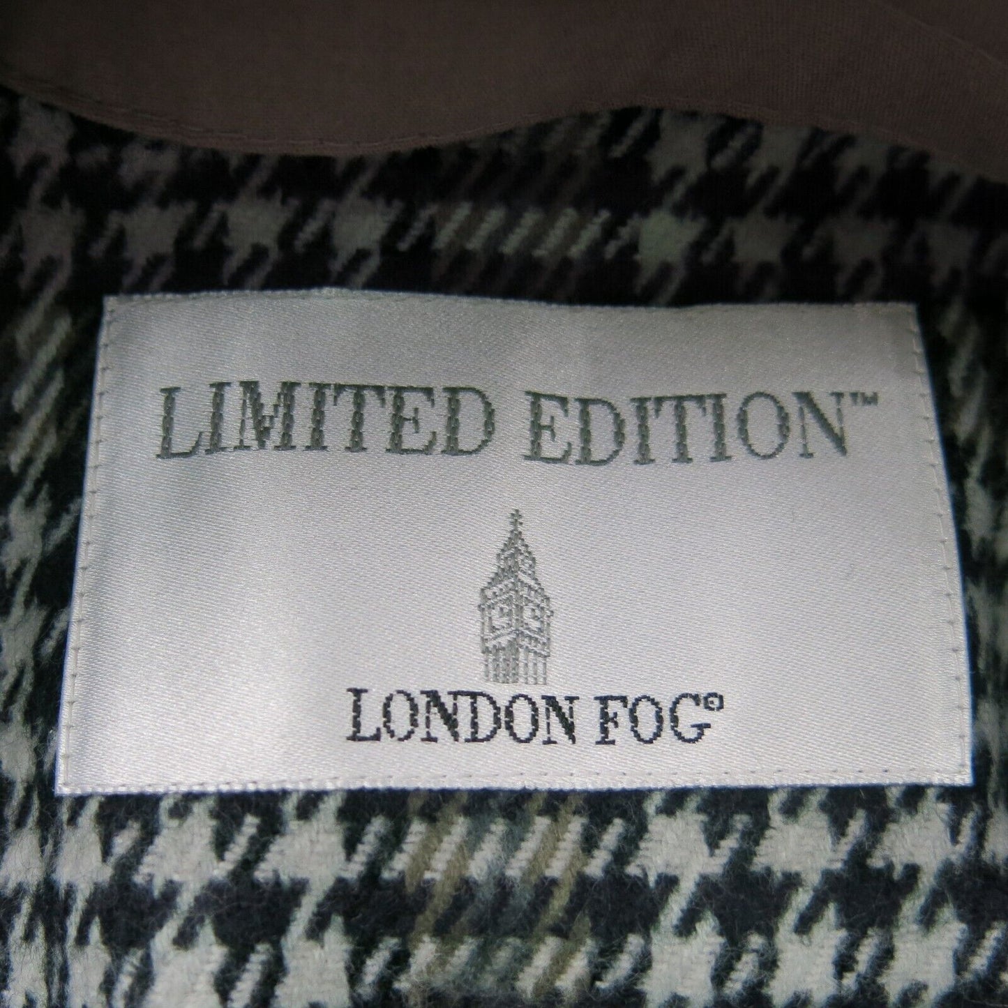 London Fog Womens Long Pea Coat Single Breasted Tie Waist Long Sleeve Brown SZ 4