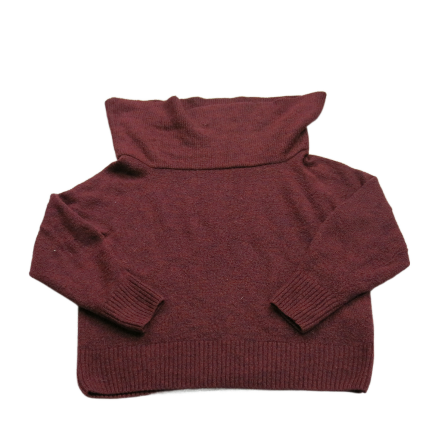 H&M Womens Pullover Sweater Knitted Long Sleeve Turtleneck Maroon Size X Small