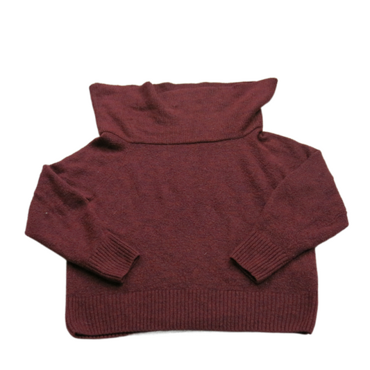 H&M Womens Pullover Sweater Knitted Long Sleeve Turtleneck Maroon Size X Small