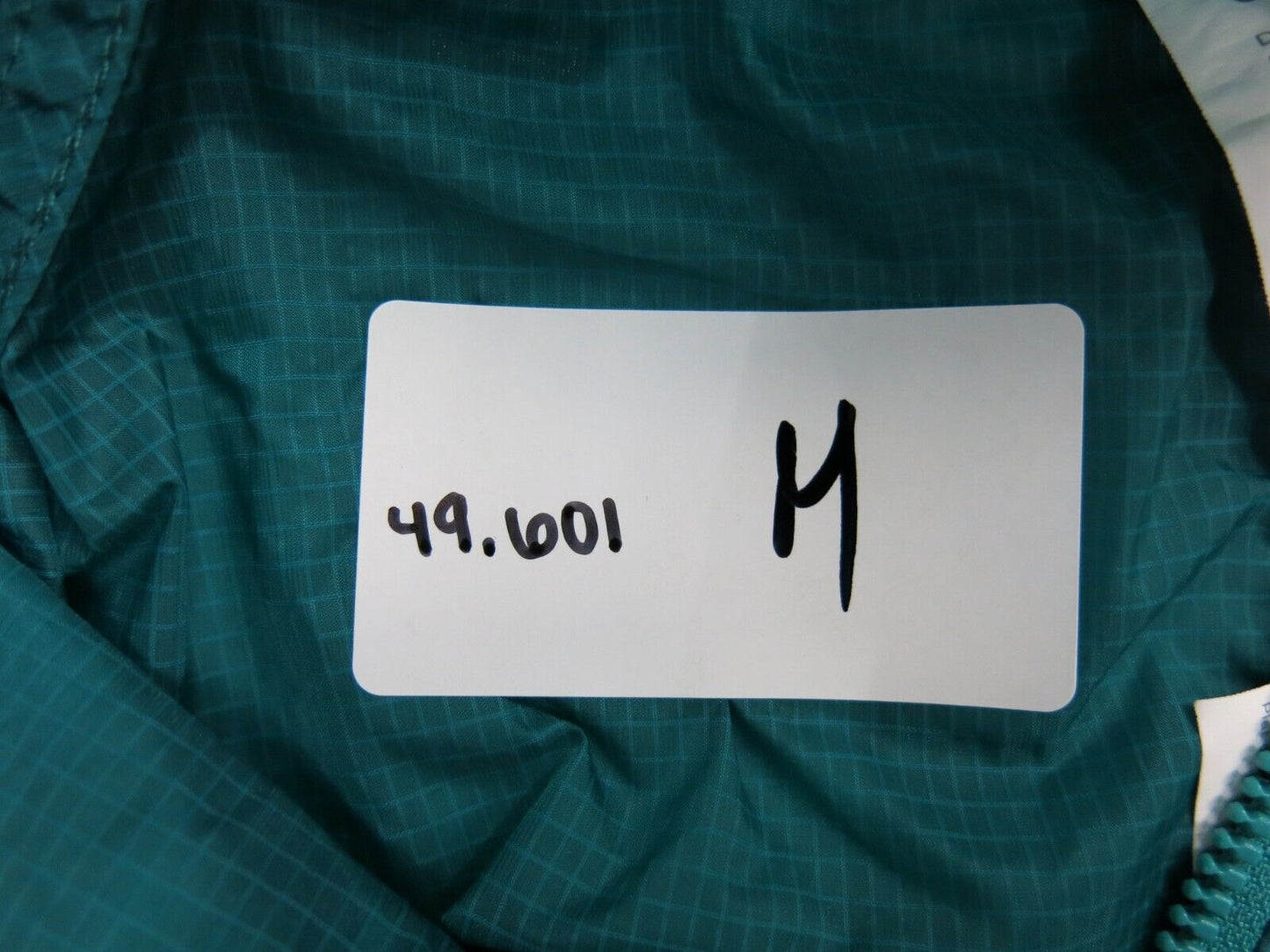 Fabletics Mens Windbreaker Jacket Full Zip Up Long Sleeves Mint Green Size Large