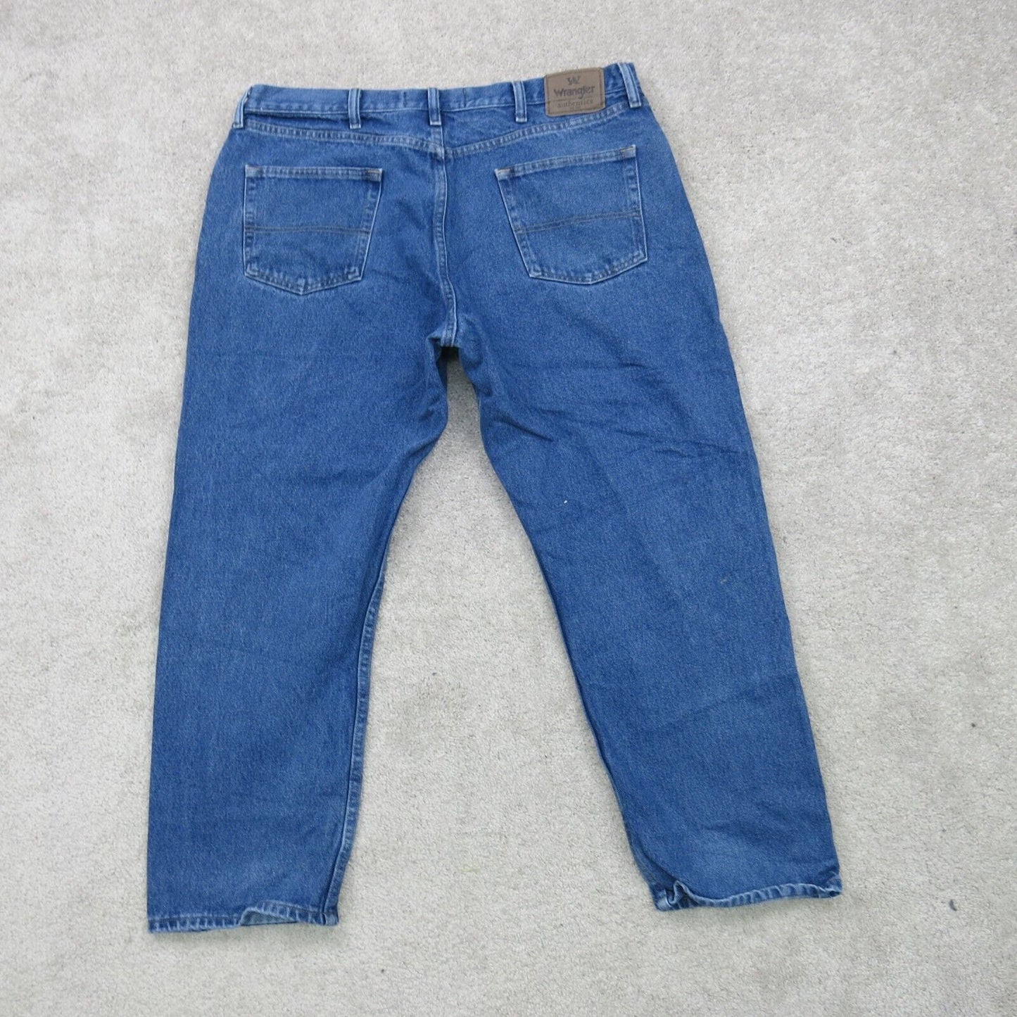 Wrangler Mens Jeans Straight Leg Denim Mid Rise 100% Cotton Blue Size W40XL29