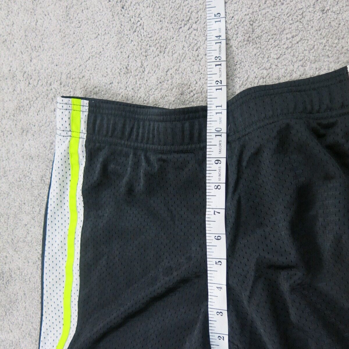 Nike Mens Pant Activewear Sweatpant Elastic Waist Mid Rise Black Size Medium