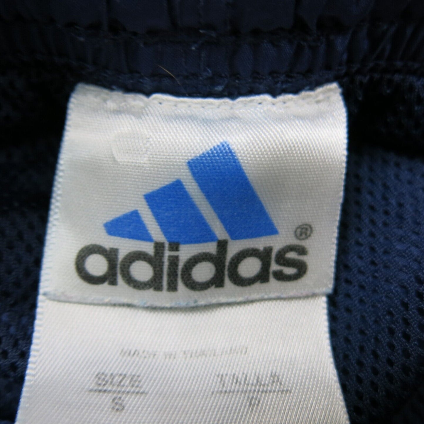 Adidas Mens Track Pant Elastic Waist Climashell Wind 3 Striped Blue Size Small
