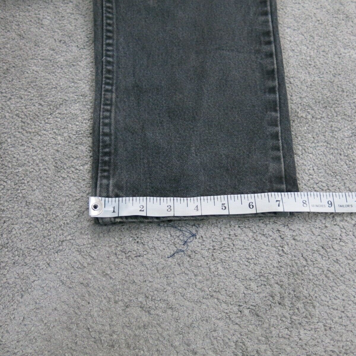 Wrangler Mens Jeans Straight Leg Jeans High Rise 100% Cotton Black Size W13XL32
