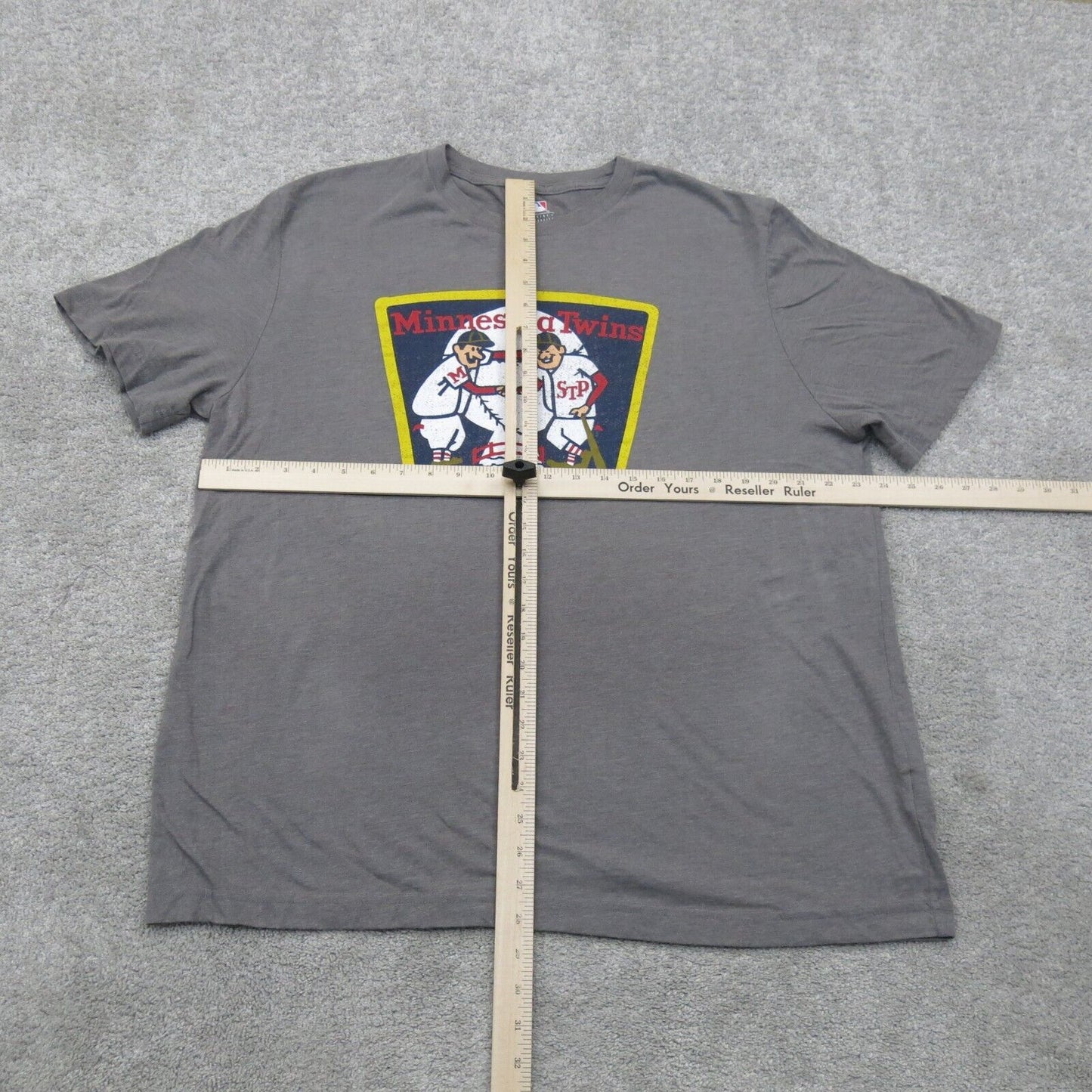 Genuine Merchandise Mens Crew Neck T Shirt Short Sleeves Graphic Tee Gray SZ XL