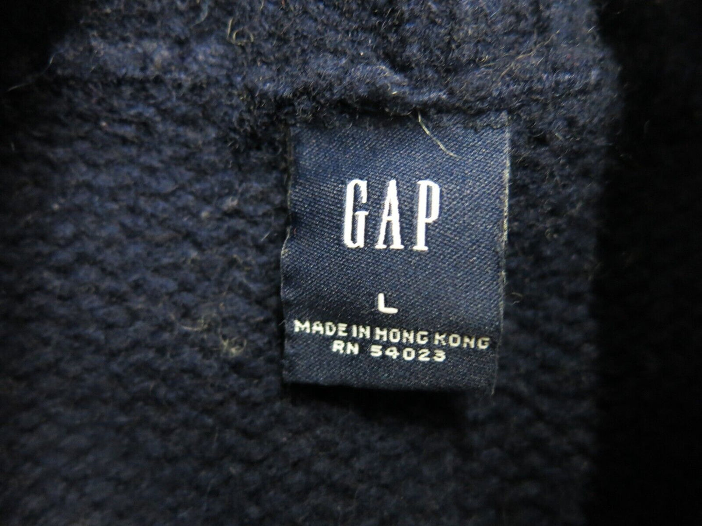 Gap Mens Pullover Crew Neck Sweater Pullover Long Sleeves Blue Size Large