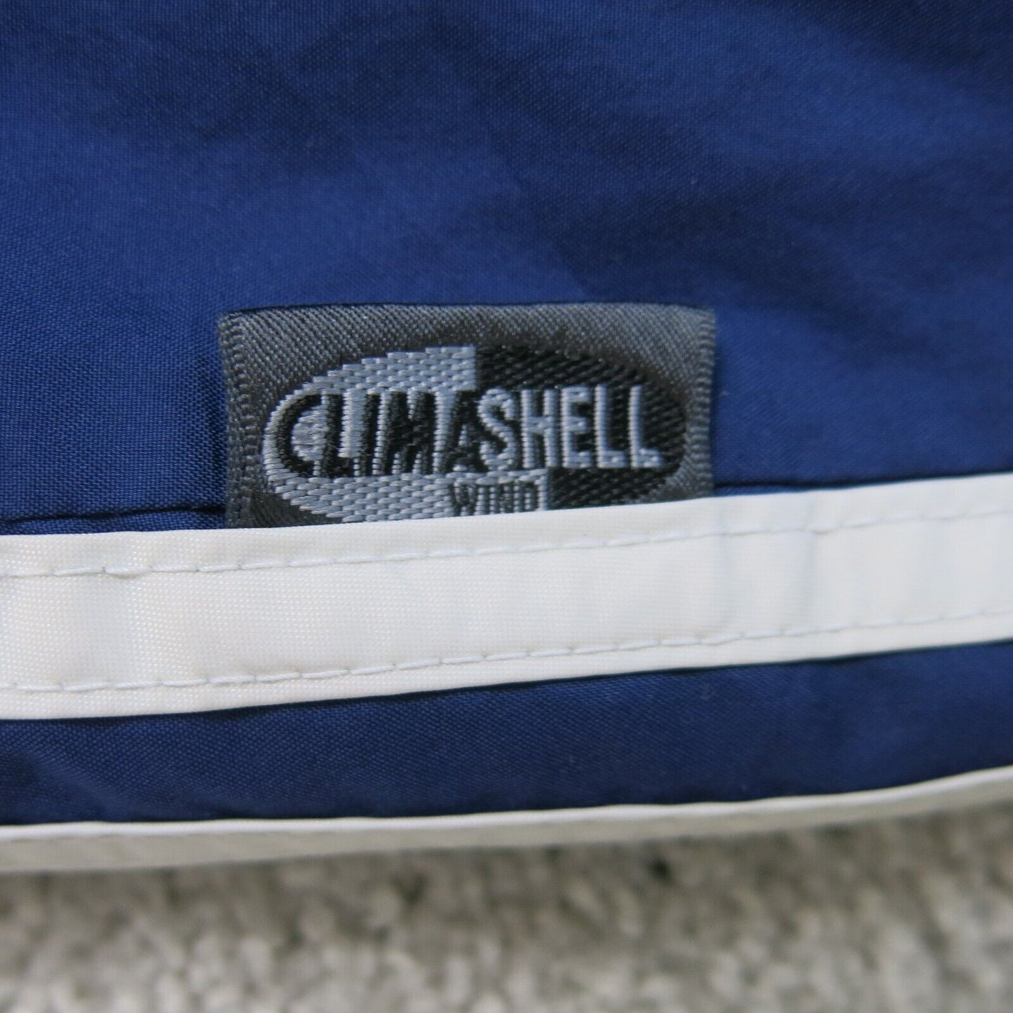 Adidas Mens Track Pant Elastic Waist Climashell Wind 3 Striped Blue Size Small