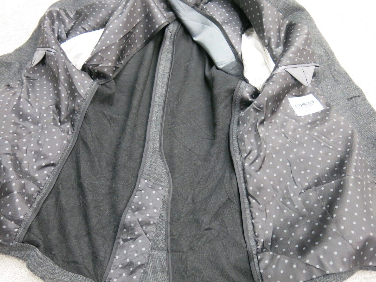 Express Women Blazer Coat Fitted Single Breasted Long Sleeves Black SZ 36 Short