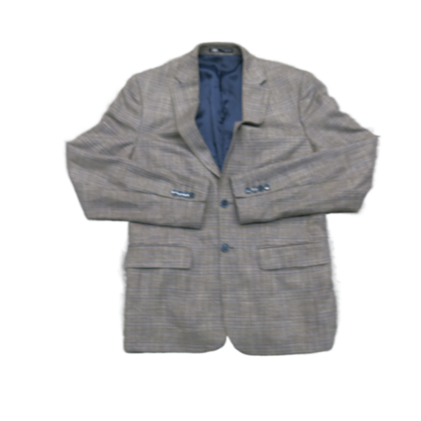 Zara Mens Blazer Coat Single Breasted Long Sleeves Pockets Beige Size US 42
