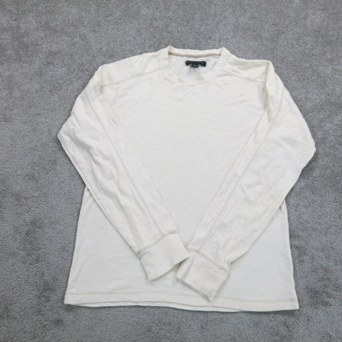 Banana Republic Womens Sweater Knitted Crew Neck Long Sleeves Ivory Size Small