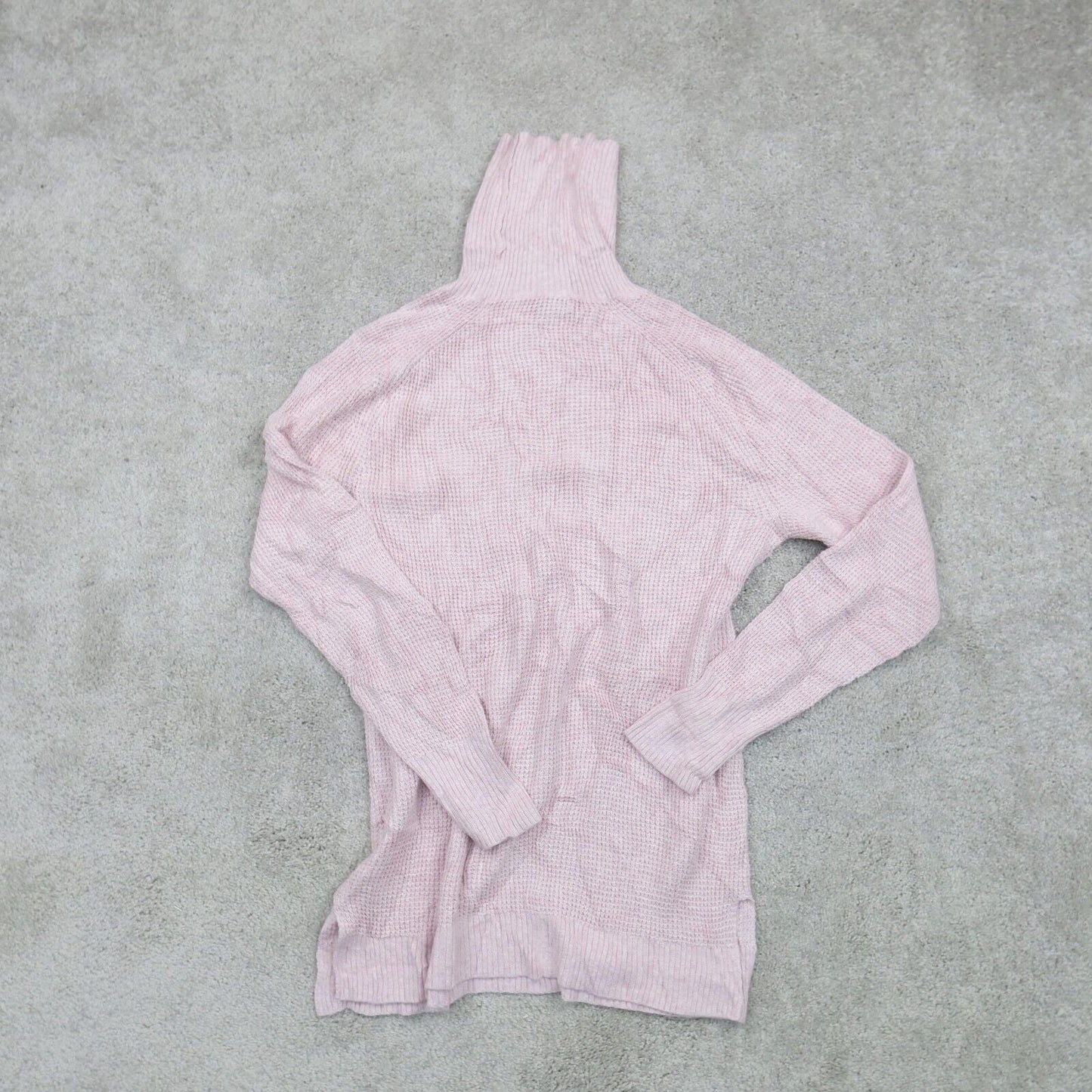 J. Crew Mercantile Womens Pullover Sweater High Neck Long Sleeves Pink SZ Large