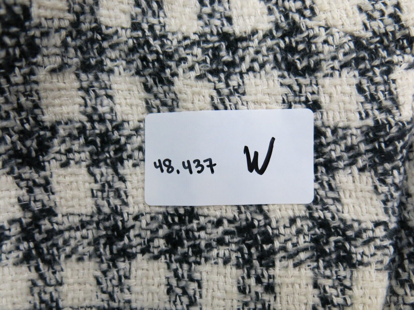 Zara Basic Womens Cropped Blazer Coat Check Long Sleeves Tweed Black White SZ XS