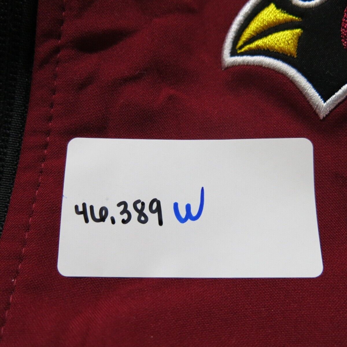 NFL Team Apparel Womens Jacket Full Zip Up Long Sleeve Mock Neck Red Size Medium
