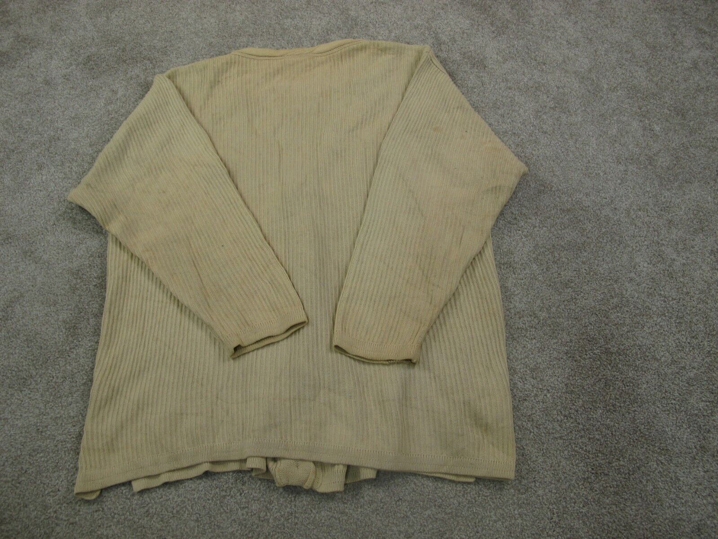 Talbots Womens Cardigan Sweater Knitted Long Sleeves Brown Size XL