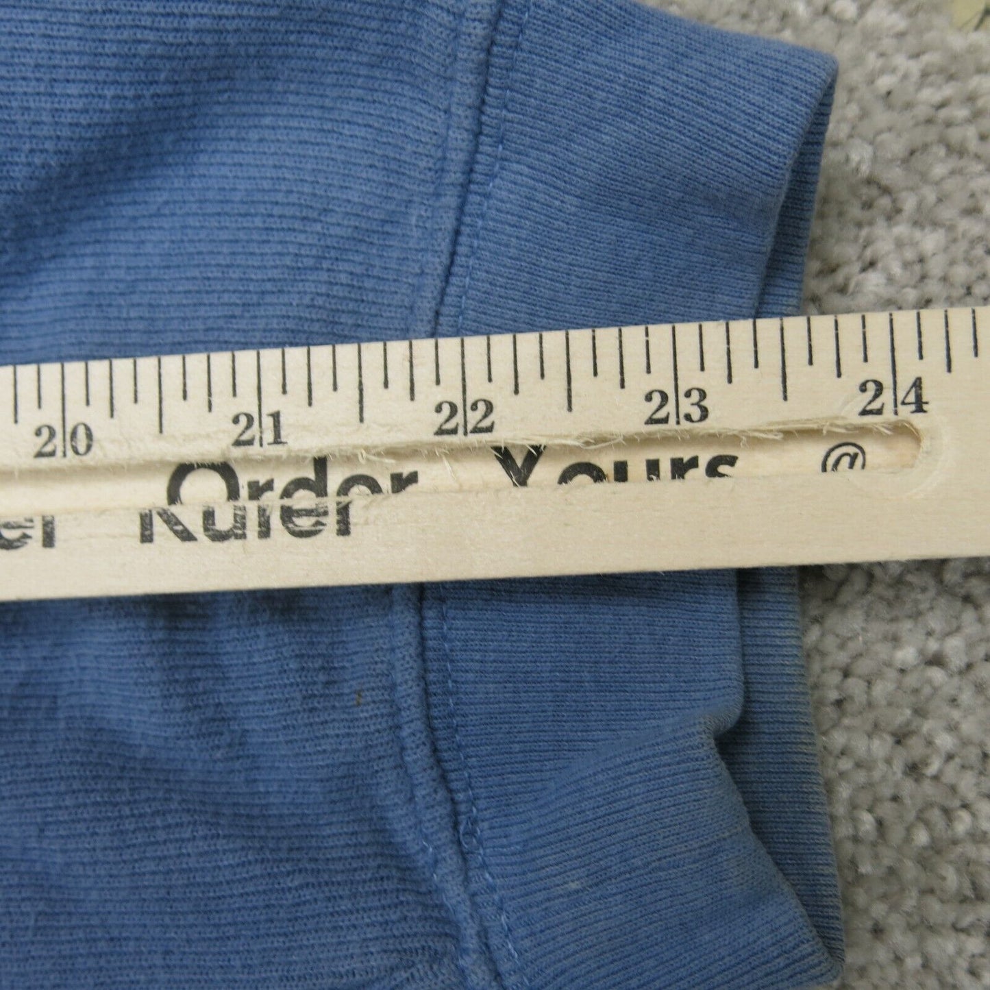 Old Navy Mens Sweatshirt V Neck Long Sleeves 100% Cotton Blue Size 2XL