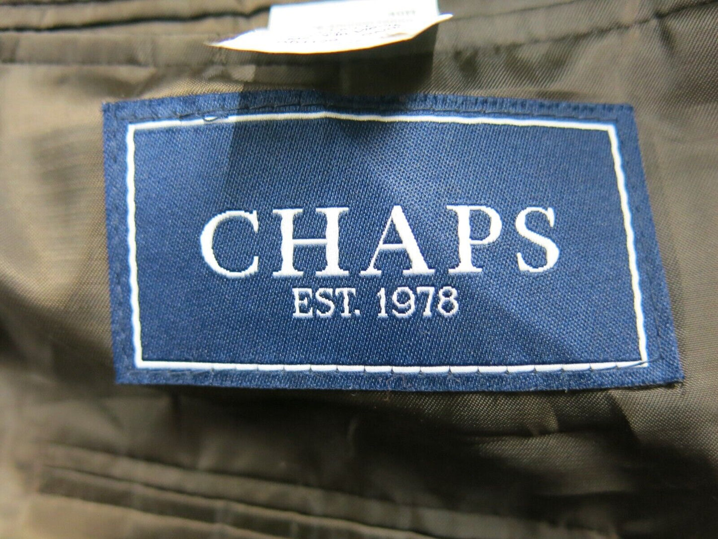 Chaps Mens Blazer Coat Single Breasted Long Sleeves Pockets Clay Green Size 40R