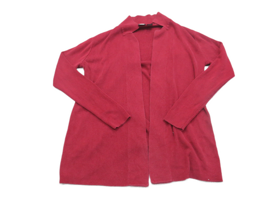 Mossimo Womens Cardigan Sweater Knitted Open Front Long Sleeve Red Size Small