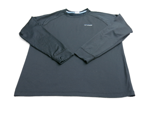 Columbia Sportswear Men Sweatshirt Crew Neck Long Sleeve Logo Black Size X Large