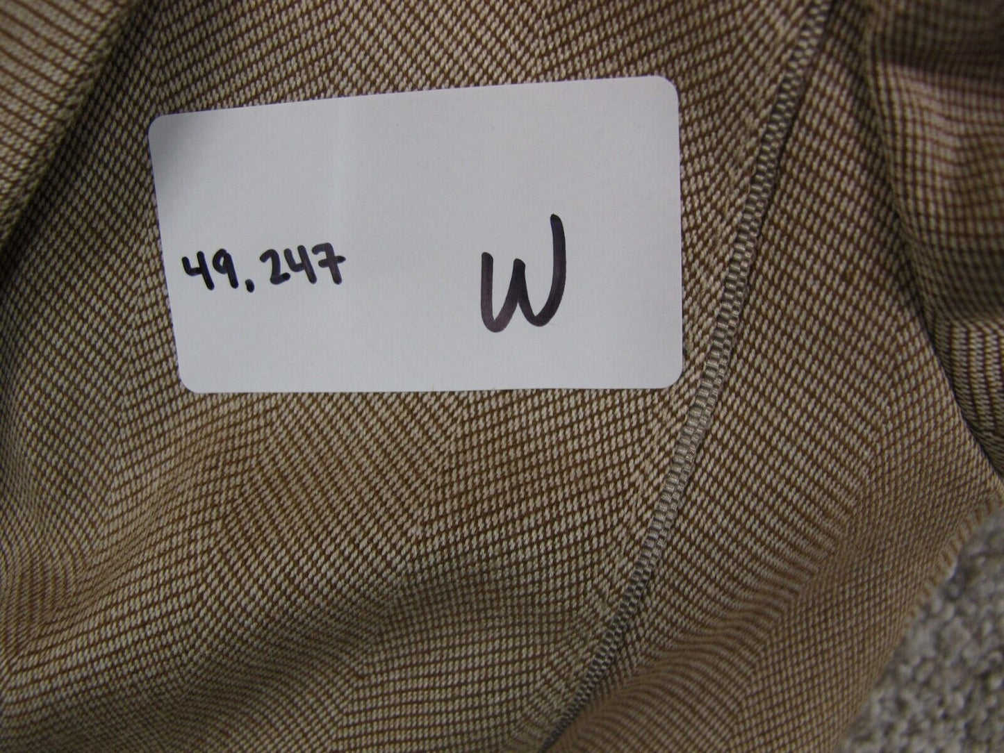 White Black Womens Blazer Coat Single Breasted Long Sleeves Tan Brown Size 4