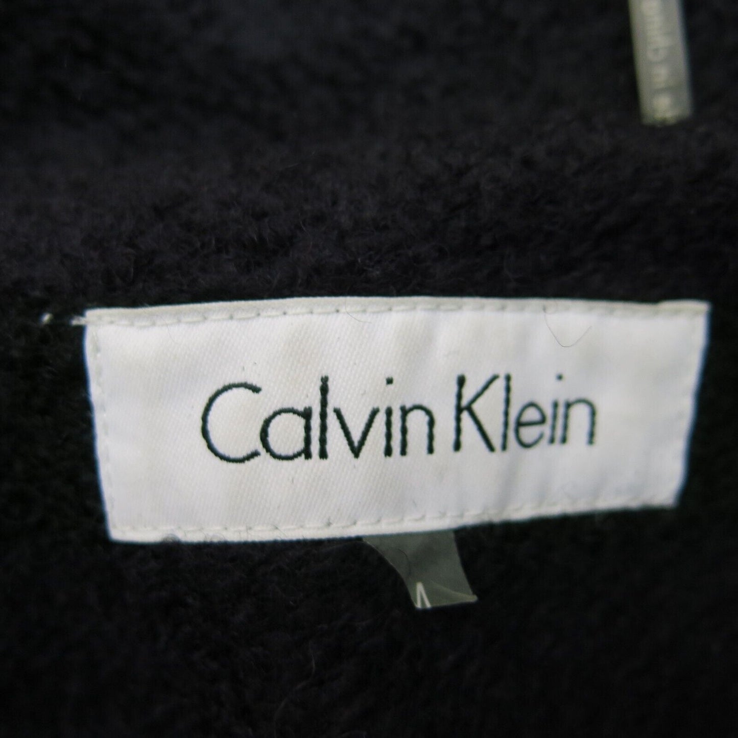 Calvin Klein Womens Blazer Coat Full Zip Up Pockets Solid Black Size Medium