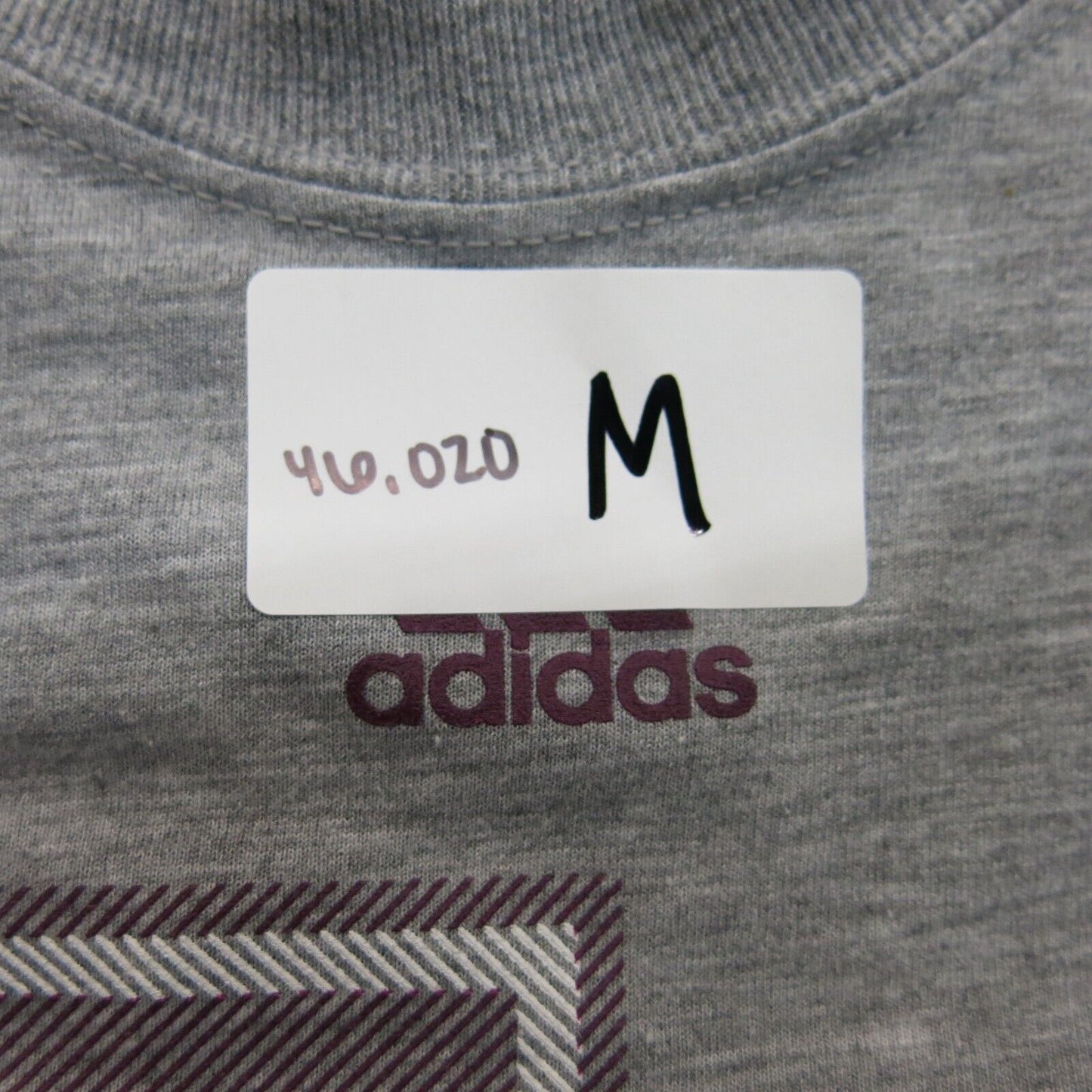 Adidas Mens Pullover T Shirt Crew Neck Short Sleeve Logo Gray Size 2X