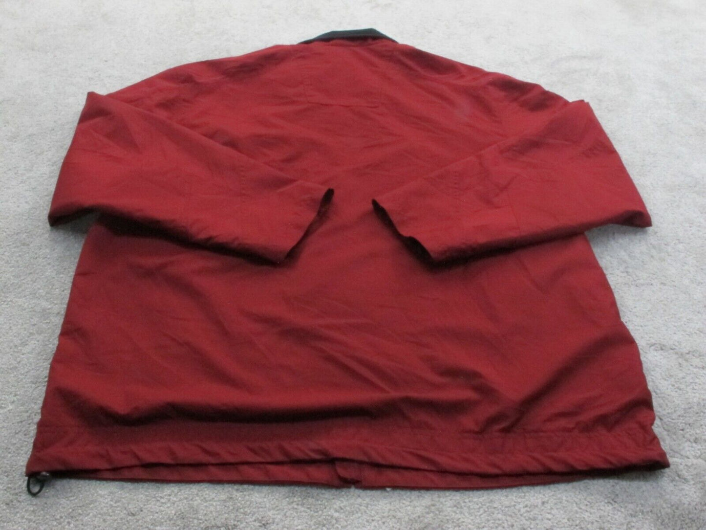 Reebok Mens Blouson Jacket Full Zip Up Long Sleeves Pockets Red Size ?