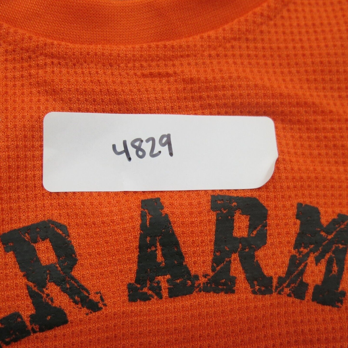 Under Armour Tee Youth Orange YXL Long Sleeve Crew Neck Logo Loose allseasongear