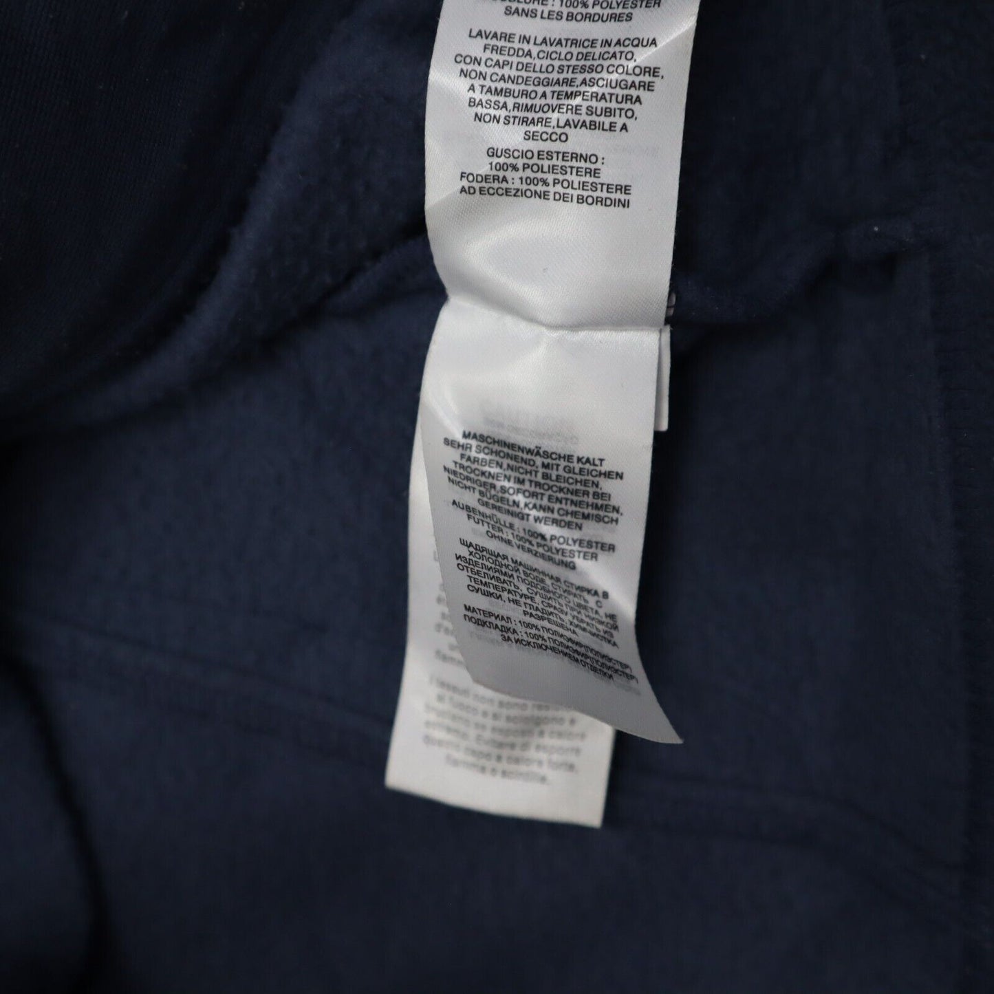 Columbia Mens Fleece Jacket Full Zip Up Long Sleeve Mock Neck Logo Blue Size L