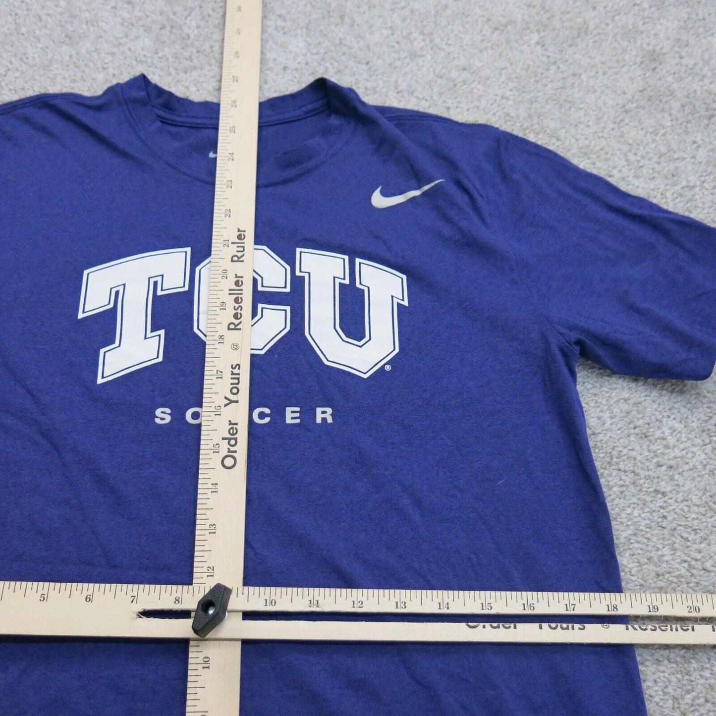 The Nike Tee Mens Dri Fit Pullover T Shirt Crew Neck Short Sleeve Blue Size M