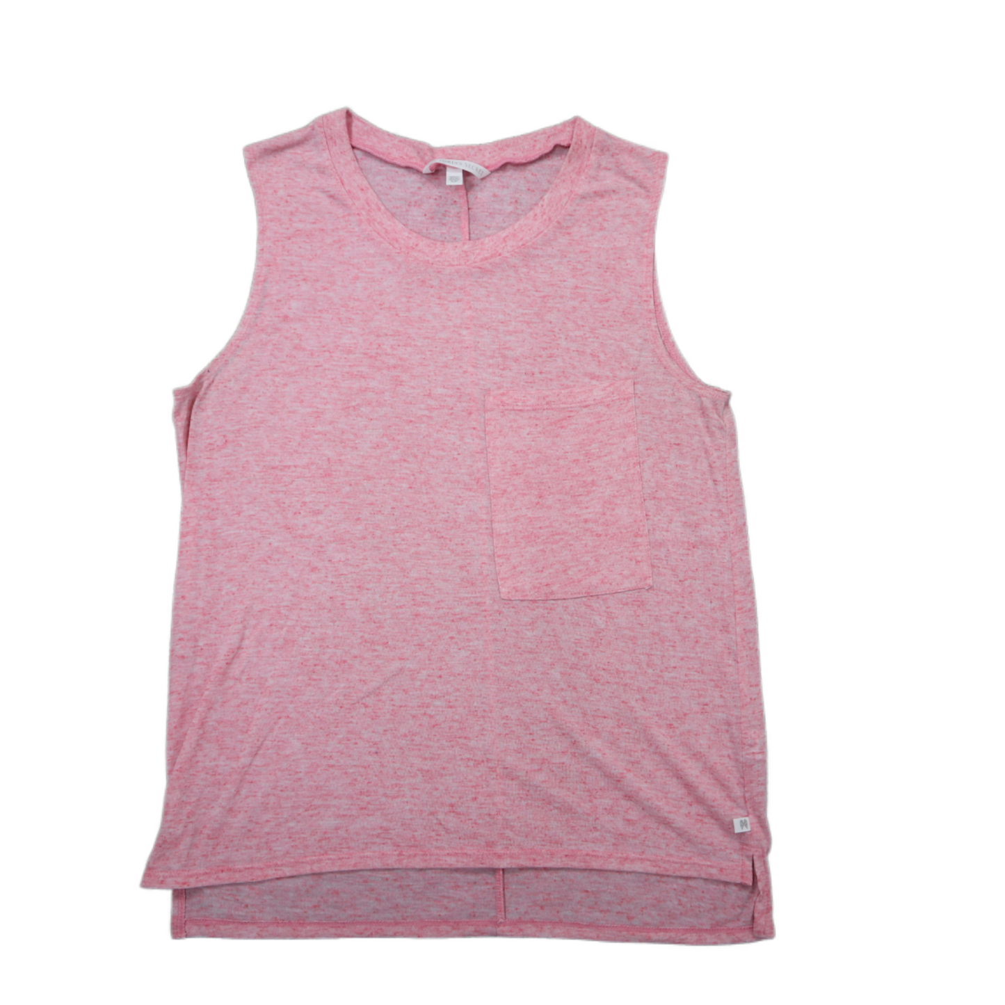 Victorias Secret Womens Activewear Tank Top Round Neck Pocket Pink Size Small