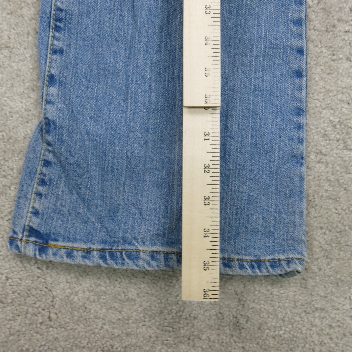 Levis 515 Mens Jeans Bootcut Denim Mid Rise Five Pockets Blue Size 18 Medium