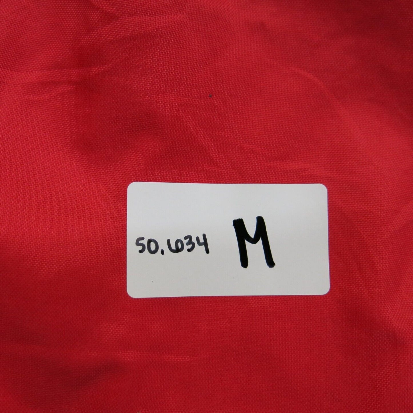 Nautica Mens Jacket Full Zip Up Mock Neck Pockets Competition Logo Red SZ Large