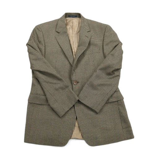 Lauren Ralph Lauren Mens Blazer Coat Single Breasted Long Sleeves Brown Size 39R