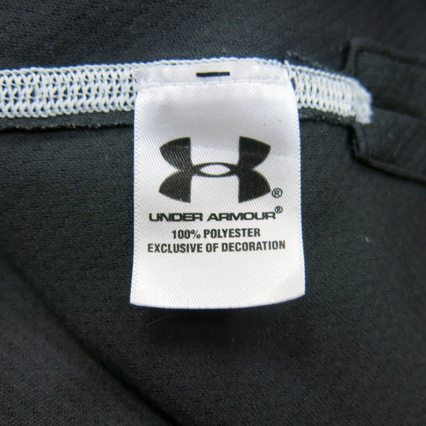 Under Armour Mens 1/4 Zip Up Sweatshirt Long Sleeves Mock Neck Black Size MD
