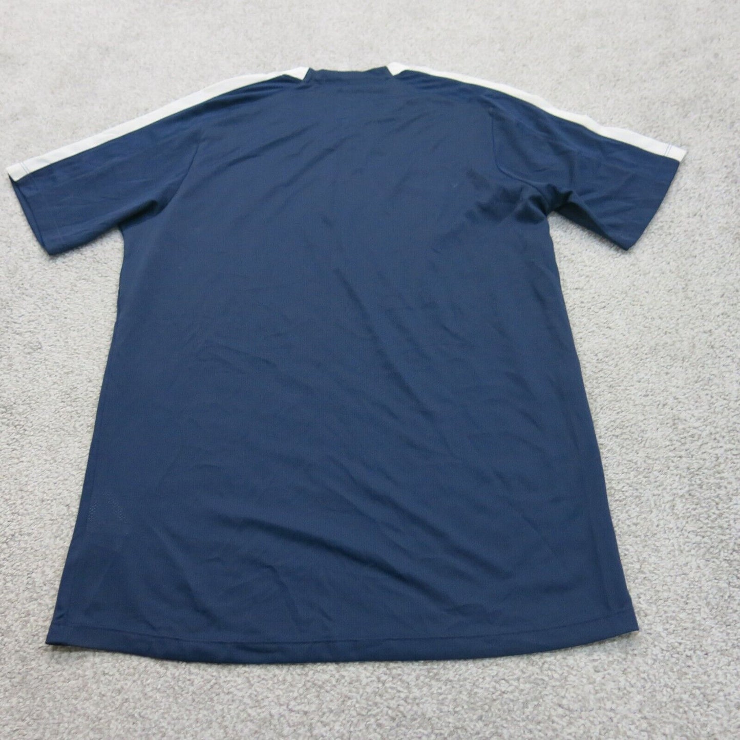 Nike Dri Fit Mens Crew Neck T Shirt Short Sleeves Logo Blue Size Medium