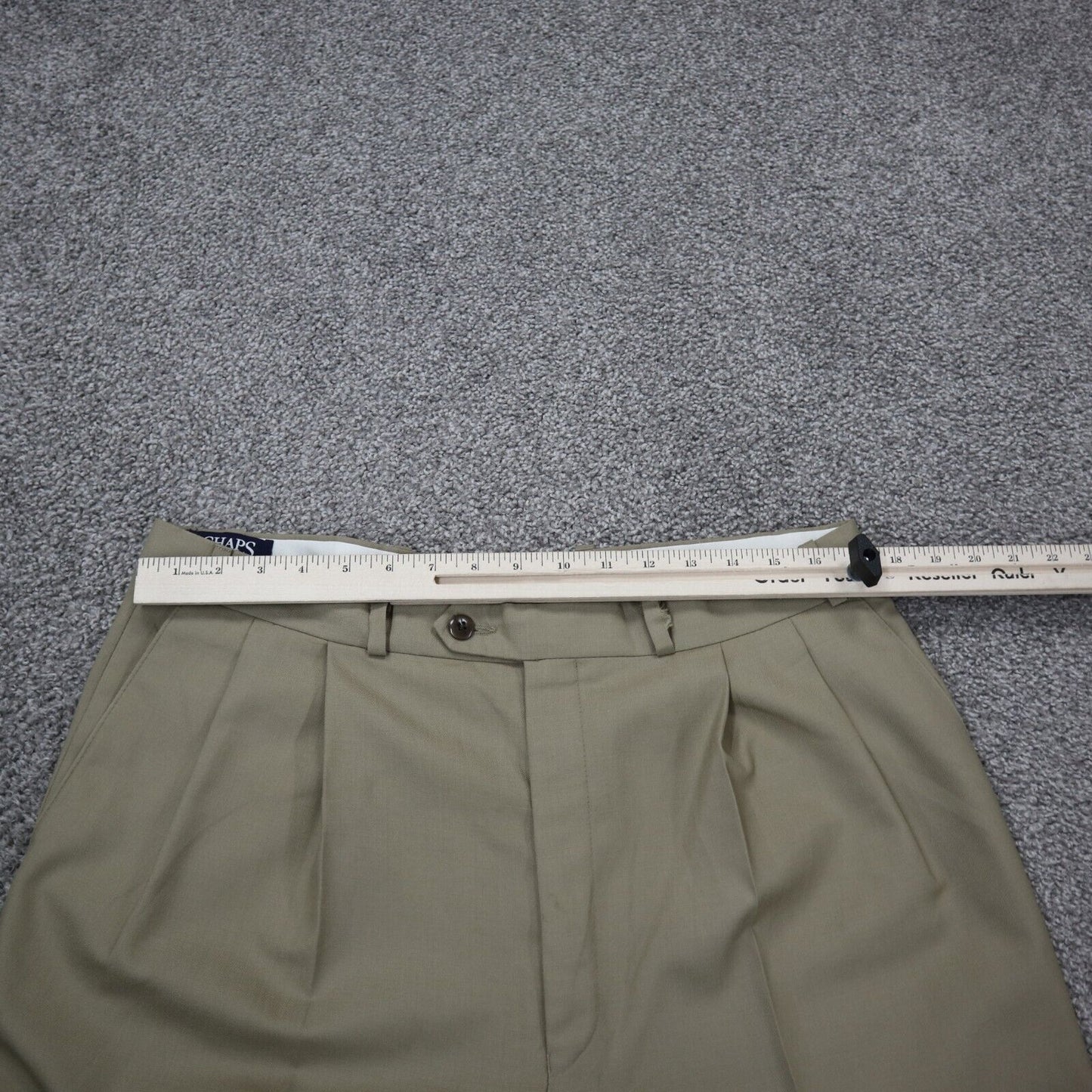 Lauren Ralph Lauren Mens Pant Straight Leg Mid Rise Dress Pant Beige Size W 34