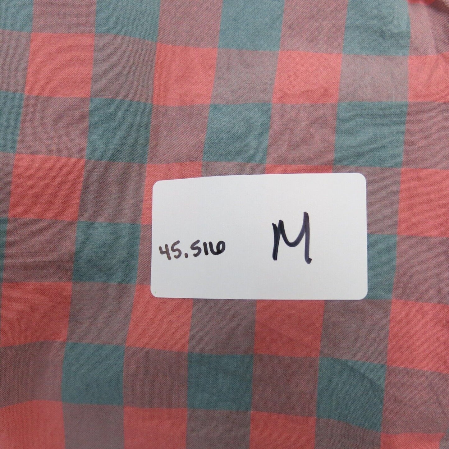 J. Crew Men Button Down Shirt Check Slim Fit Long Sleeves Pink Green Size Large