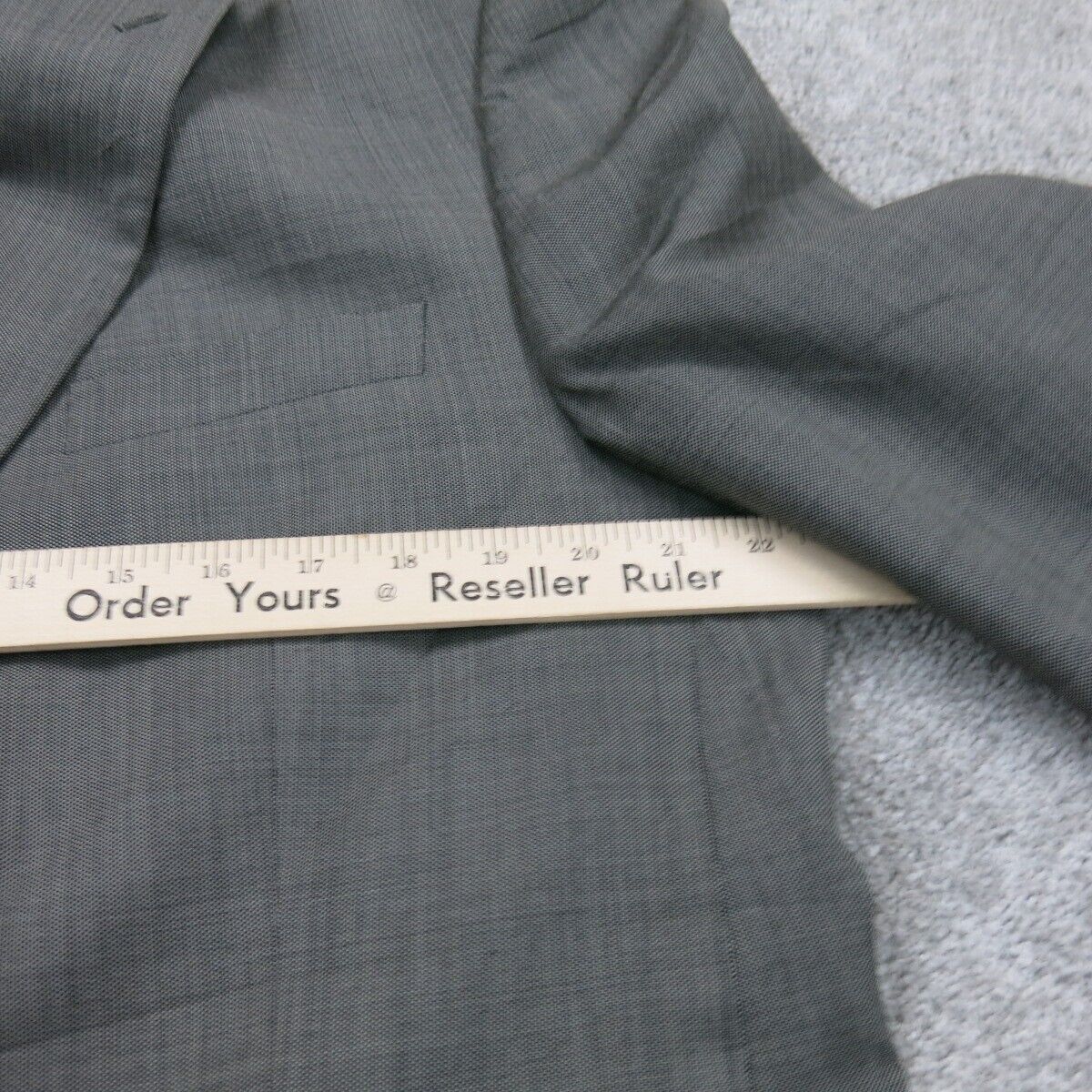 Michael Kors Mens Blazer Coat Single Breasted Long Sleeves Pockets Gray Size 44S