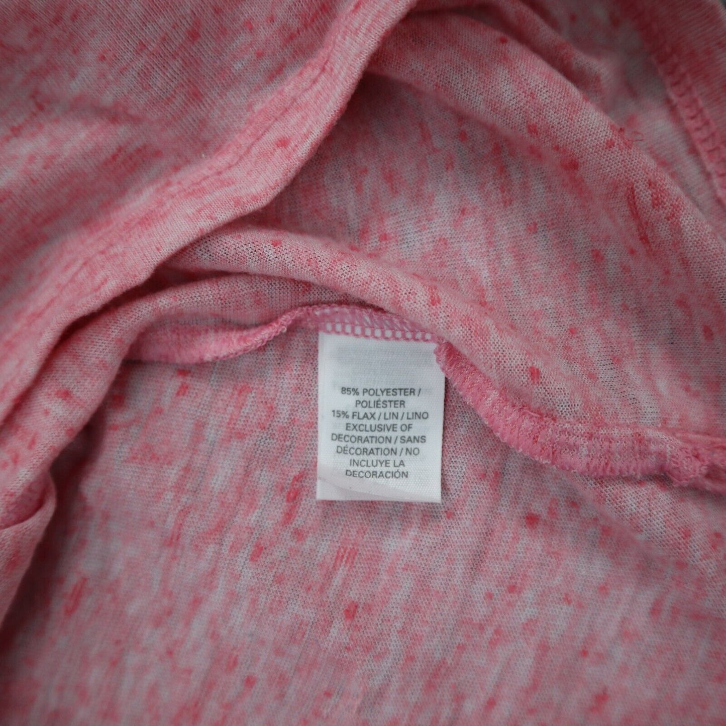 Victorias Secret Womens Activewear Tank Top Round Neck Pocket Pink Size Small