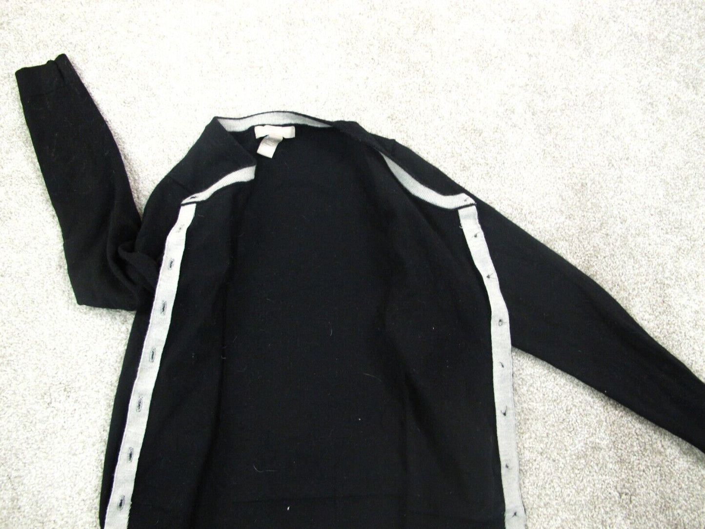 Banana Republic Womens Cardigan Sweater Knitted Long Sleeve Black Size Medium
