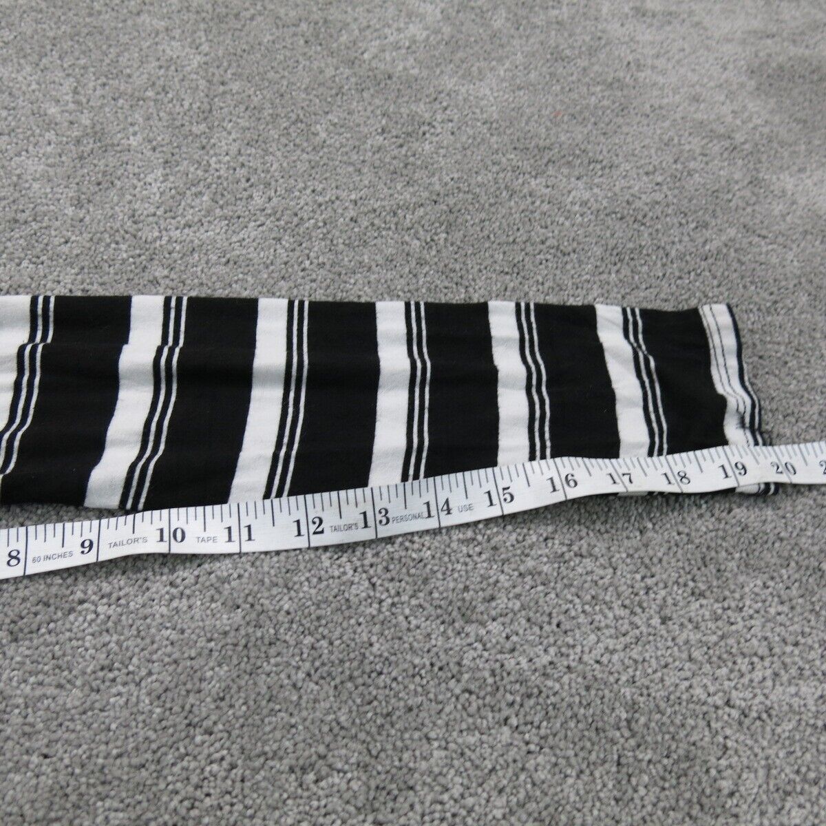 White House Black Market Women Sweater Striped Cardigan Open Front Black White M