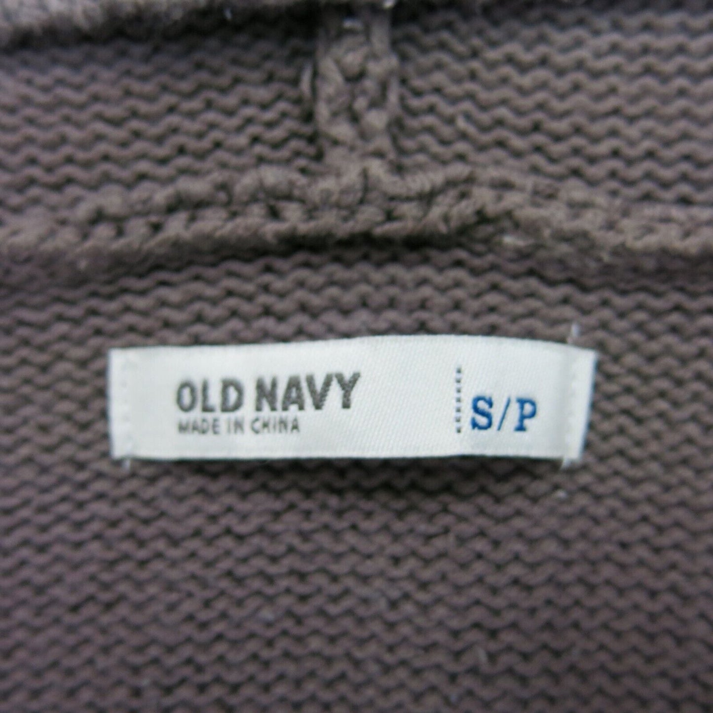 Old Navy Womens Pullover Hooded Sweater Knitted Long Sleeve Dark Brown SZ Small