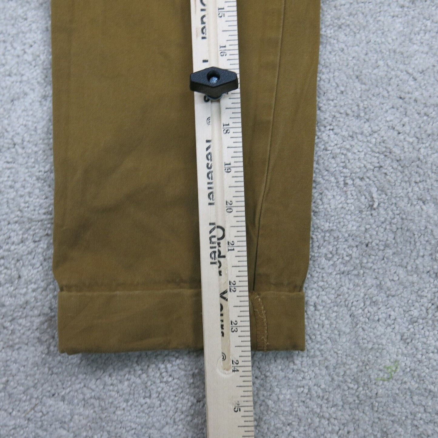 GAP Mens Pant Slim Straight Leg Chino Low Rise Pockets Gold Blown Size W28XL30