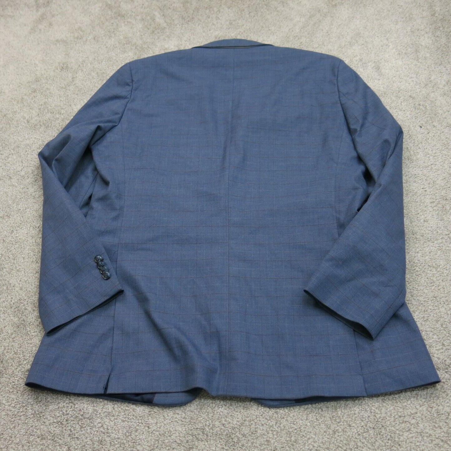 Tommy Hilfiger Mens Blazer Coat Single Breasted Long Sleeves Blue Size 42R