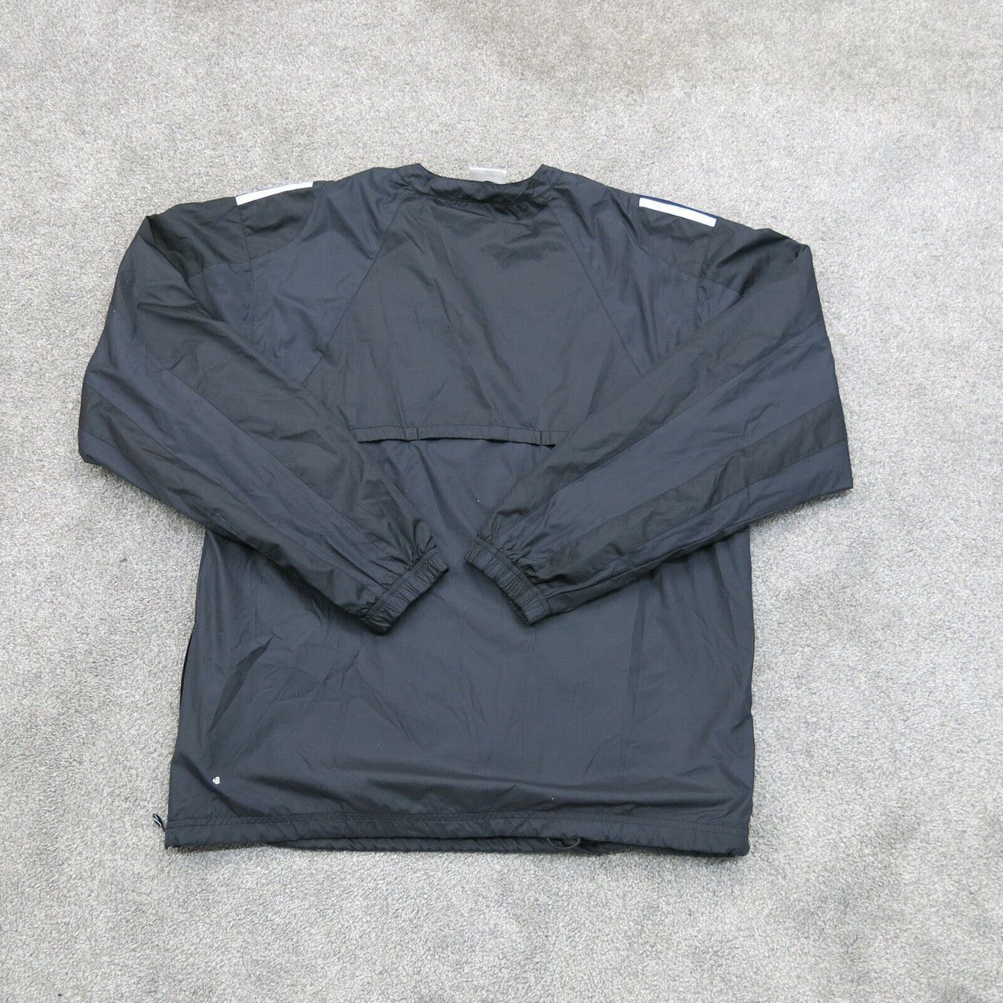 Adidas Mens Insulated Jacket Long Sleeve V Neck Long Sleeves Logo Black SZ Small