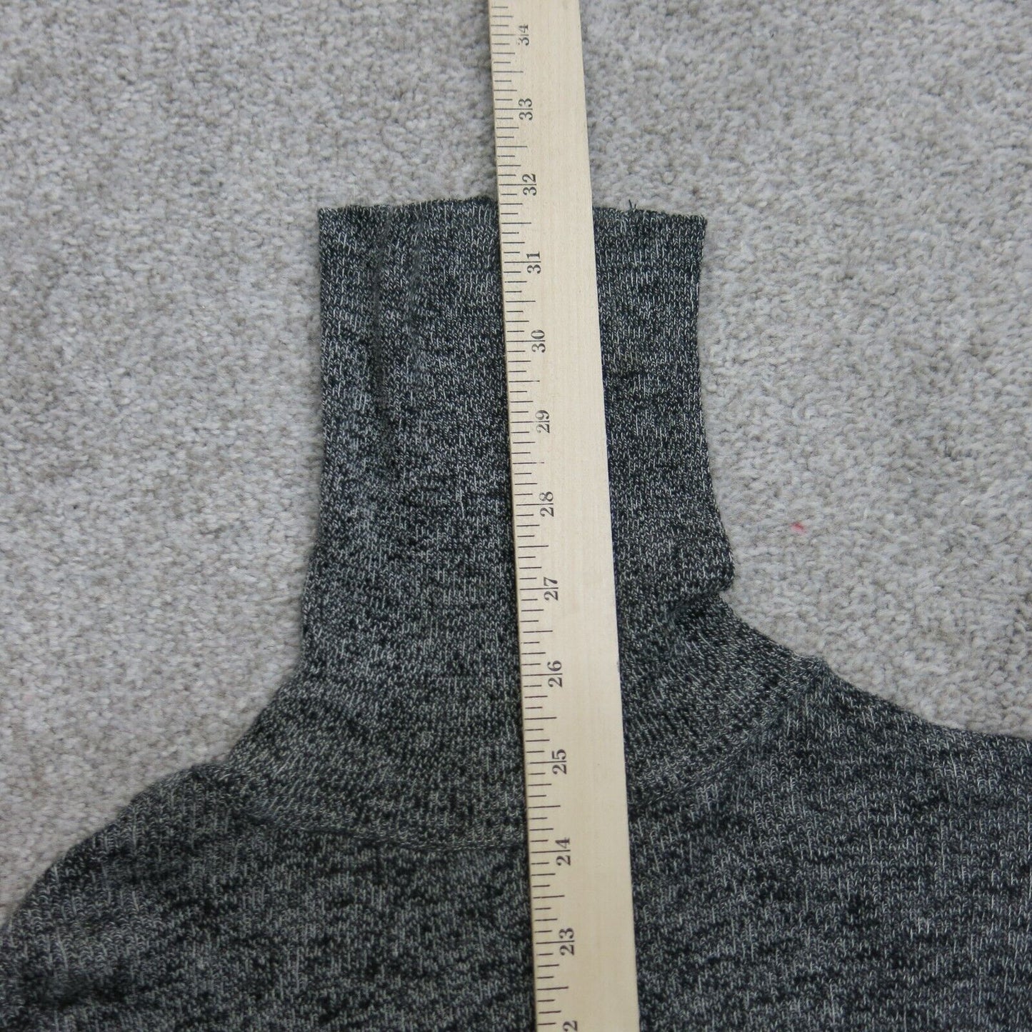 Zara Knit Womens Pullover Sweater Long Sleeves High Neck Hi Low Black Size Small