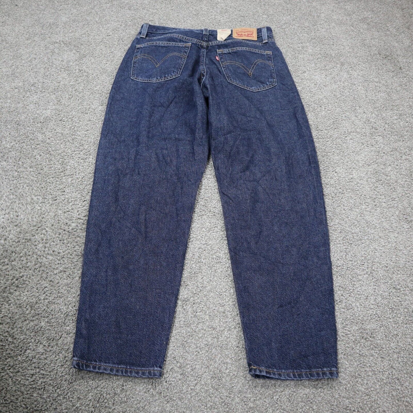NWT Levis Mens Mom Jeans High Waisted Tapered Leg Denim Stretch Blue SZ W29XL27